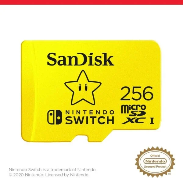 SanDisk-256G-Carte mémoire microSDXC UHS-I pour Nintendo Switch 256 Go – Image 2