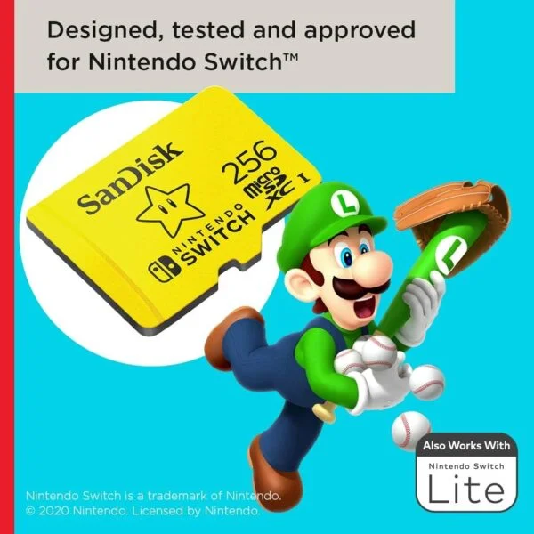 SanDisk-256G-Carte mémoire microSDXC UHS-I pour Nintendo Switch 256 Go – Image 3