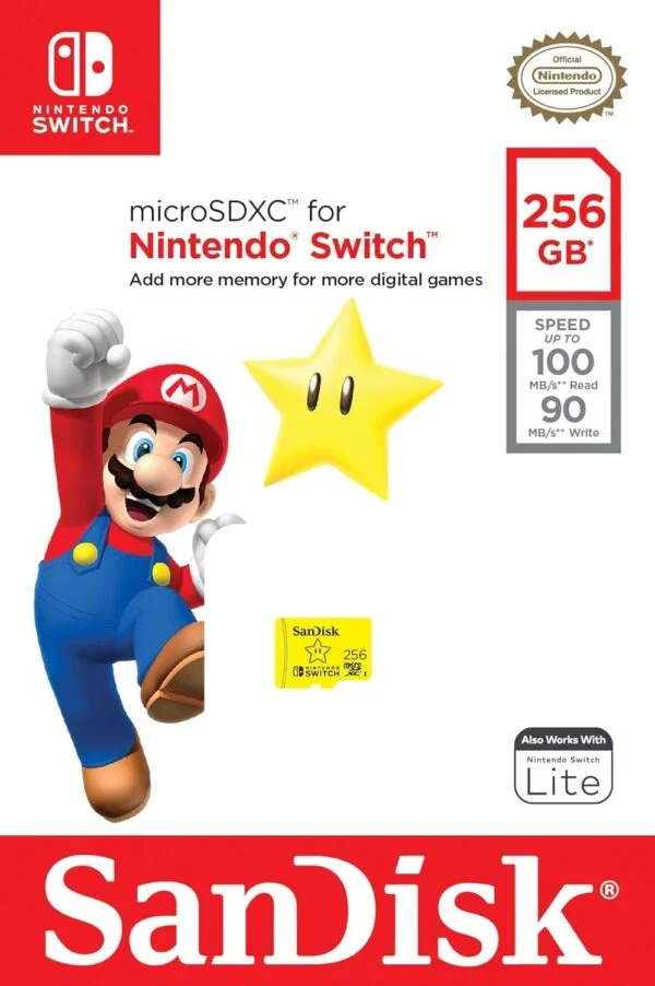 SanDisk-256G-Carte mémoire microSDXC UHS-I pour Nintendo Switch 256 Go – Image 6
